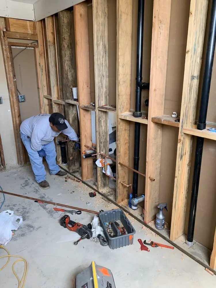 Commercial rough-in plumbing for Gas Line Repair in McGuffey Heights